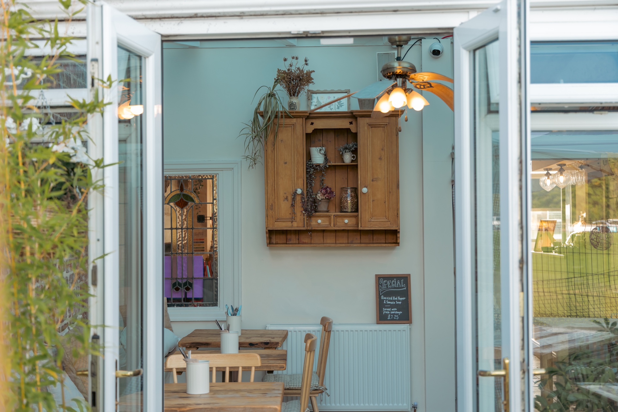 interior of the boathouse cafe